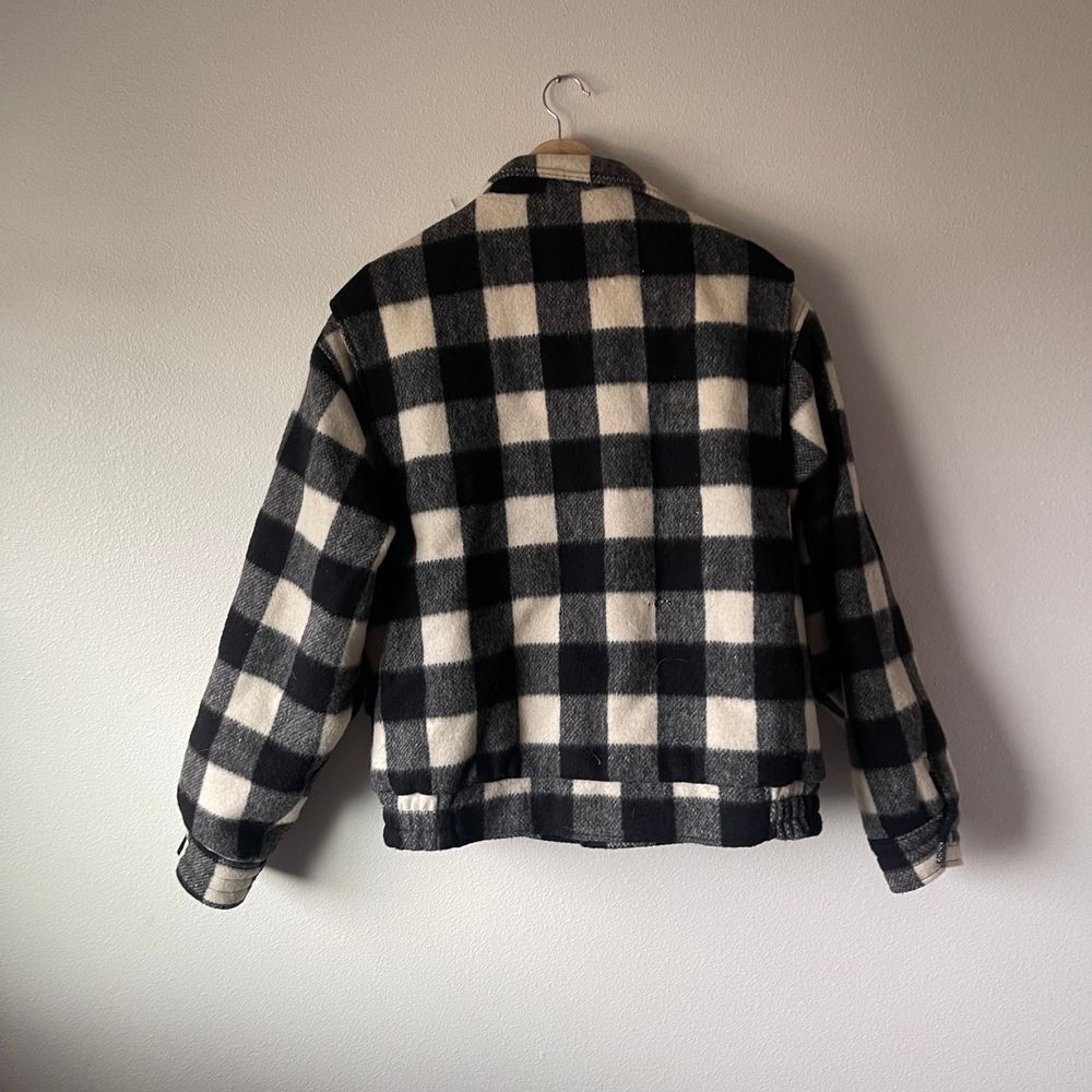 Vintage Rage Buffalo Check Wool Bomber Jacket - Picture 8 of 11
